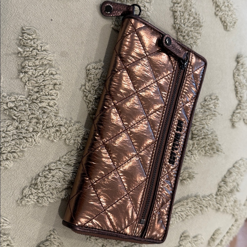 MZ Wallace Long Crosby Wallet- Copper
